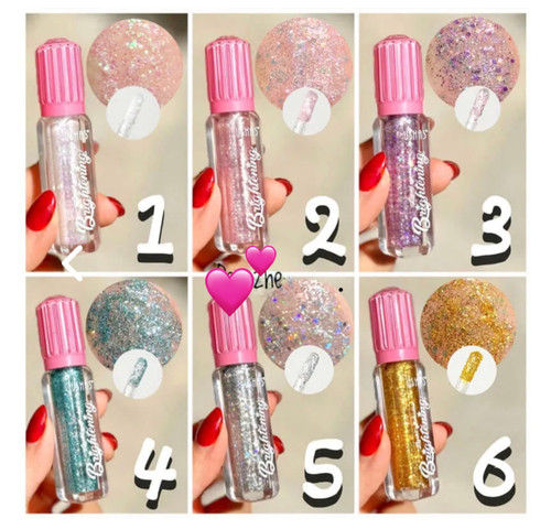 سایه مایع گلیتری شاین دار یوشاس ✨