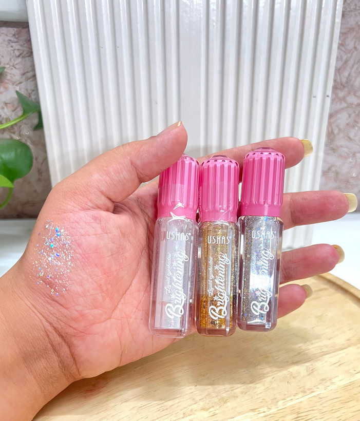 سایه مایع گلیتری شاین دار یوشاس ✨